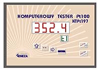 Komputerowy tester czujnikw Pt - 100 - KTPt 197